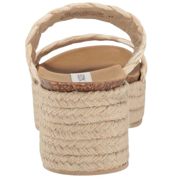 Women’s 9.5 Color Raffia Steve Madden Manifest Esapdrille Platform Sandals Shoes - Picture 4 of 8